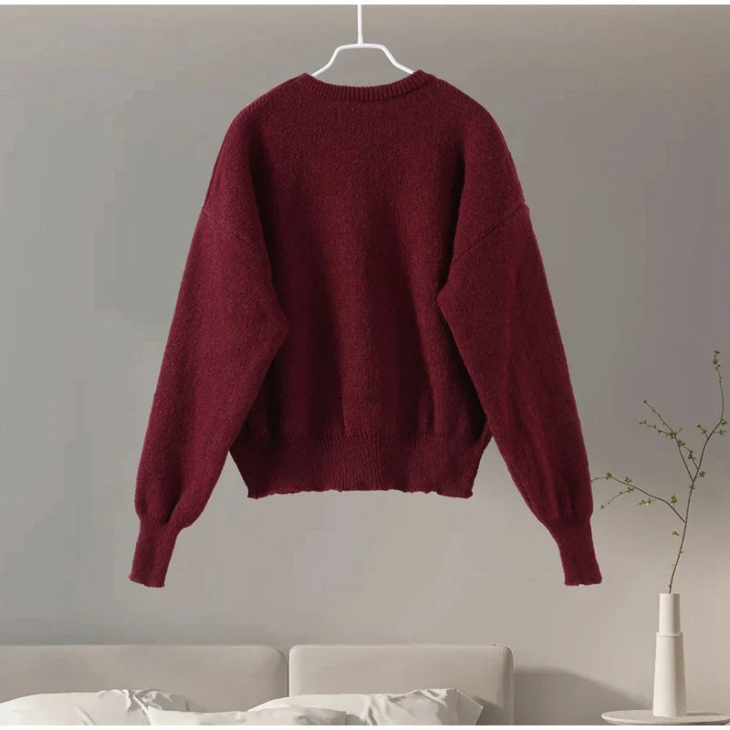 סט שני חלקים סרוג חולצת אובר סייז וחצאית מיני - יעלה