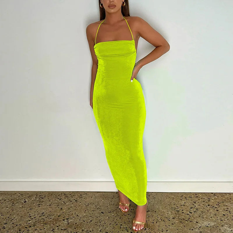 שמלת מקסי אלגנטית גב פתוח - רינתיה