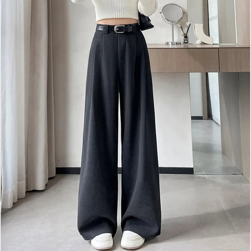 High-waisted tailored pants LOOSE
