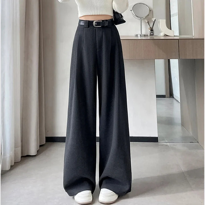 High-waisted tailored pants LOOSE