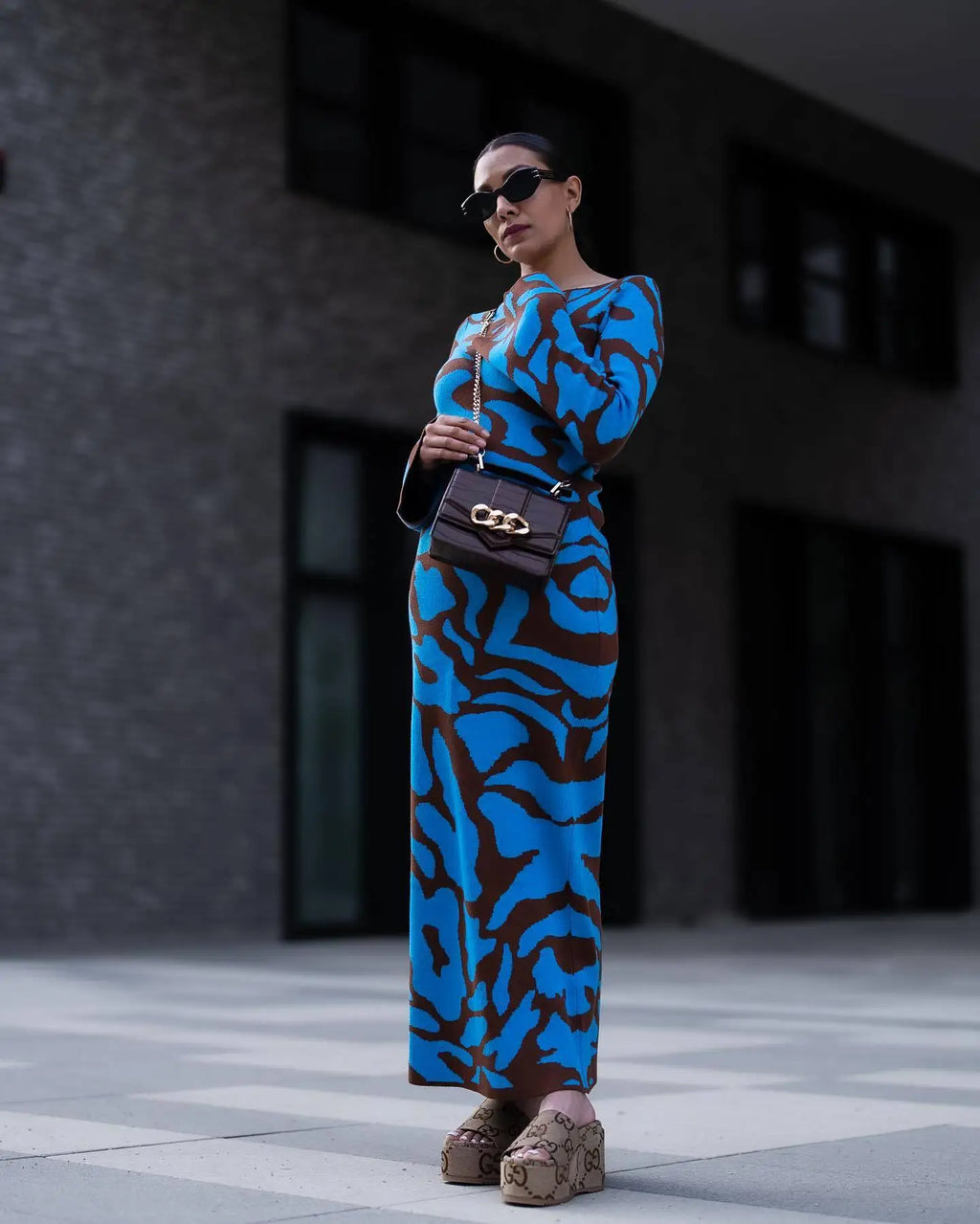 שמלת מקסי בהדפס מיוחד - דני