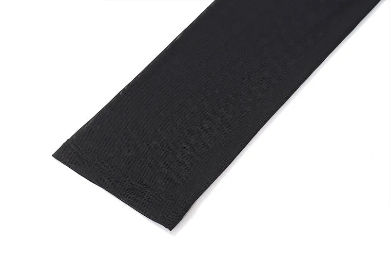 שמלת מיני צמודה שרוולי שיפון - ליילה