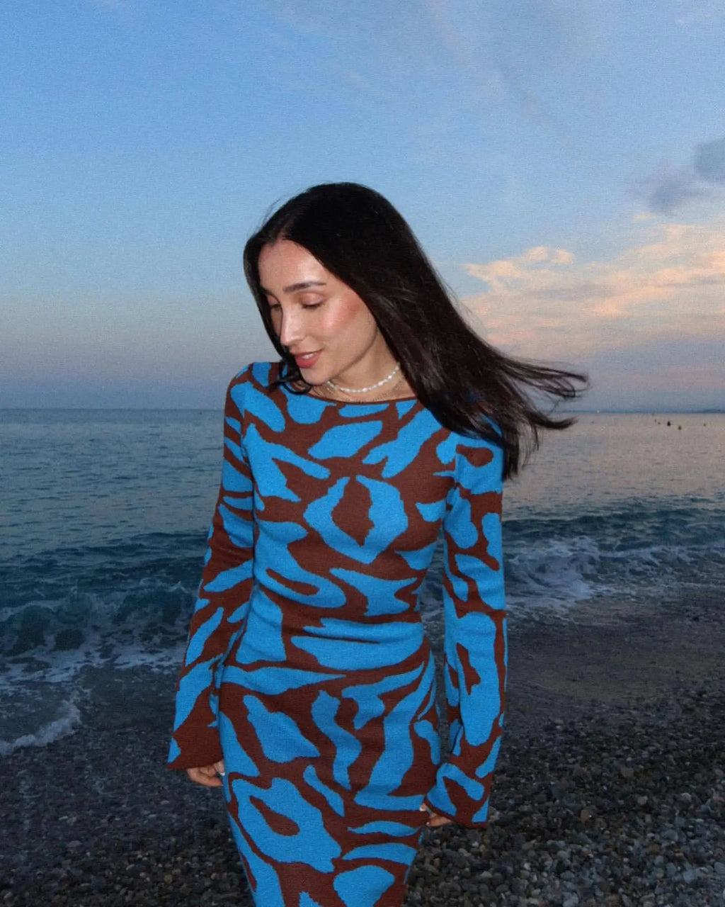 שמלת מקסי בהדפס מיוחד - דני