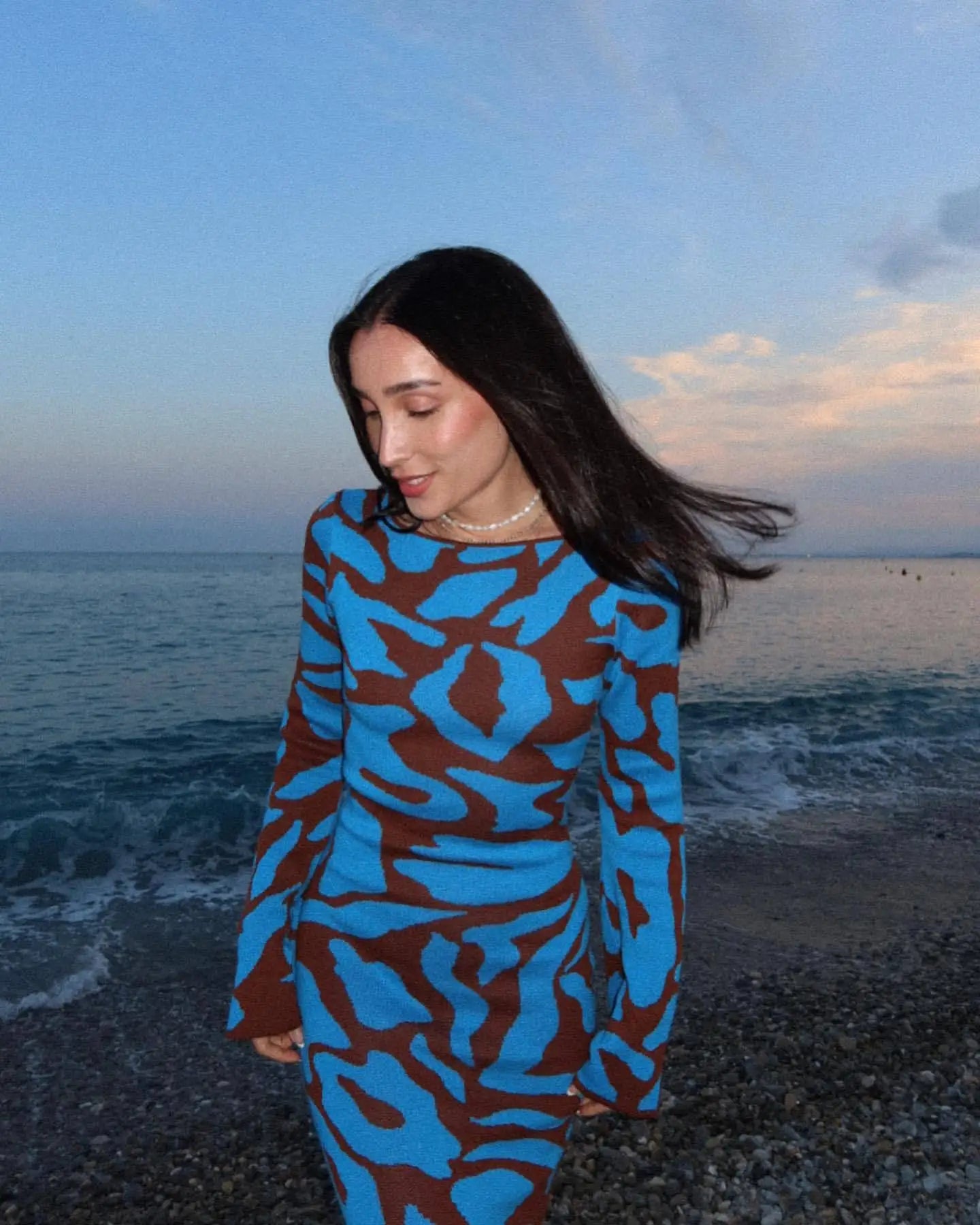 שמלת מקסי בהדפס מיוחד - דני