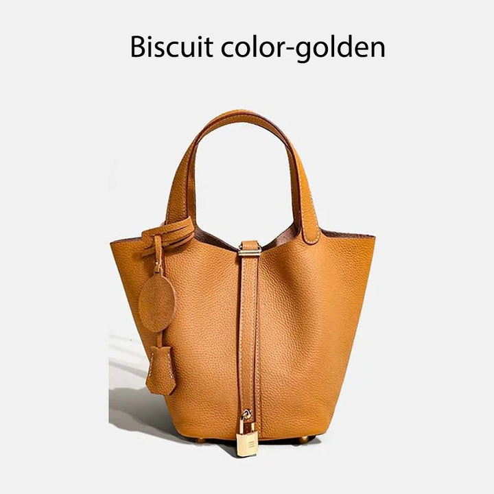 Leather bag with classic design