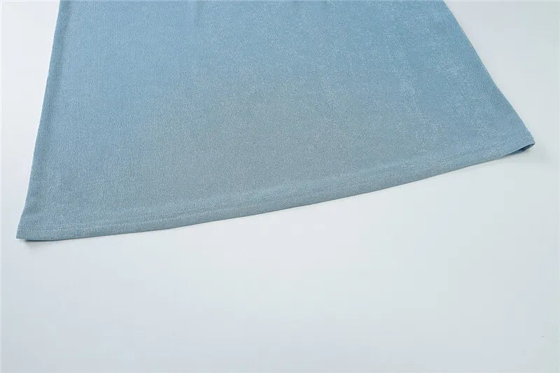 שמלת מקסי סרוגה בעיצוב פתח כתפייה אחת - Ember