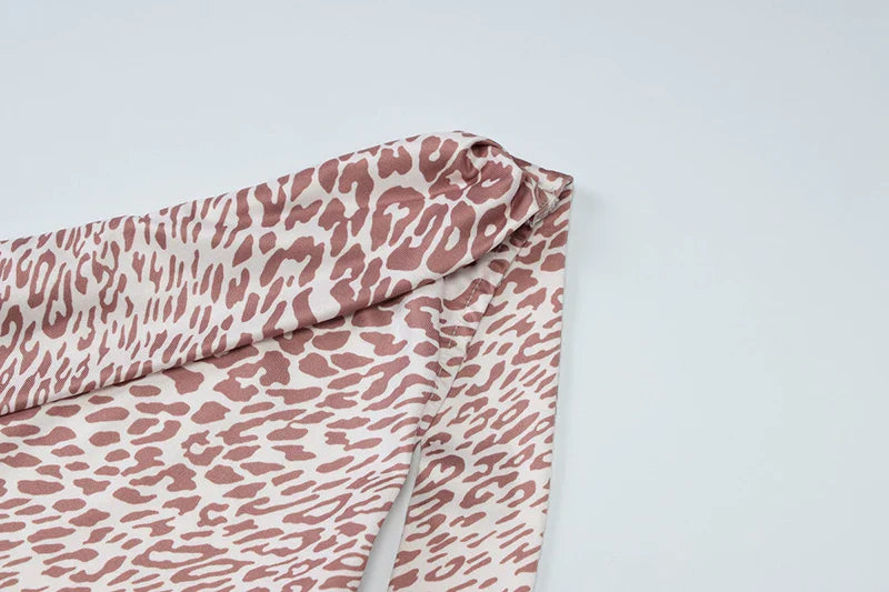 שמלת מקסי מנומרת בעיצוב קשירה בצוואר - אמזונה