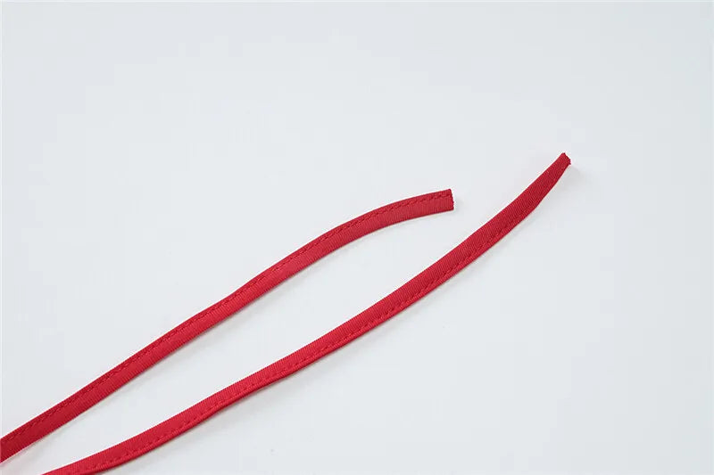 שמלת מקסי כיווצים בעיצוב שסע קשירה בצוואר - JOYA