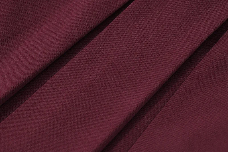 סט אלגנטי שני חלקים חצאית מיני ווסט כפתורים כתפיים חשופות - קולין