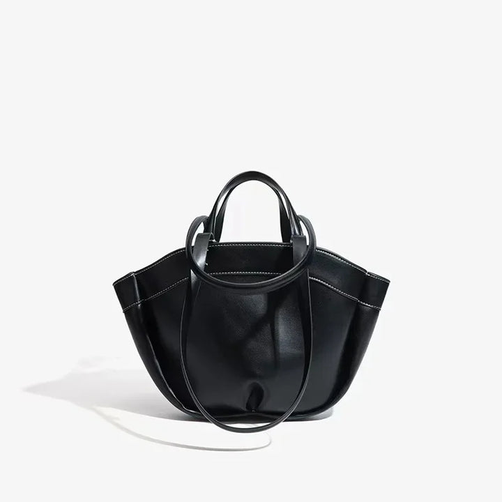 Faux leather bag with unique design