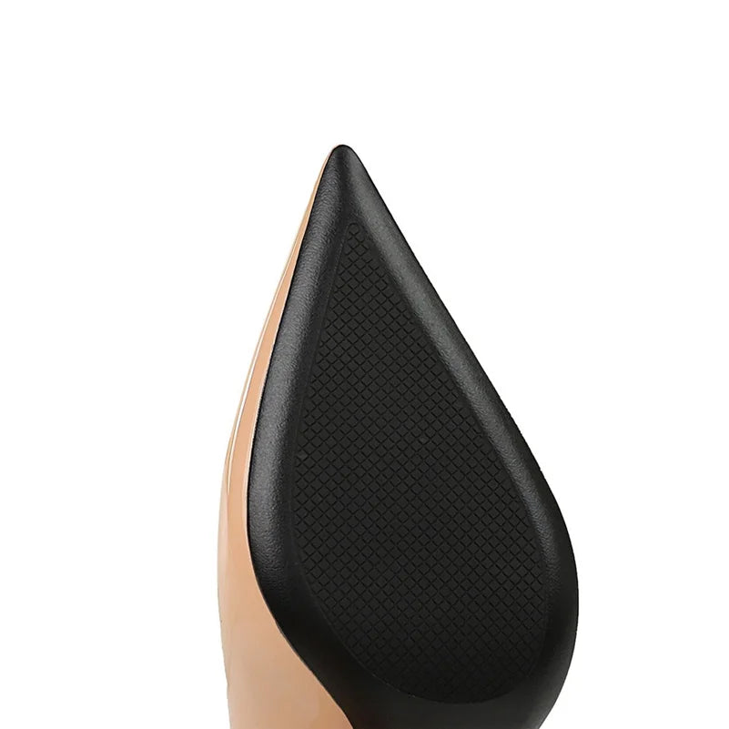 נעלי עקב שפיץ מבריקות - ג'סי