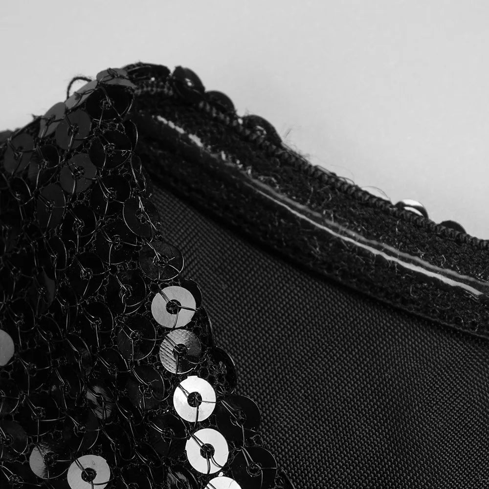 שמלת מקסי פייטים בעיצוב קרוס וגב פתוח - Blake