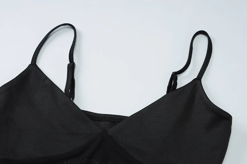 שמלת מקסי בעיצוב רשת - Emery