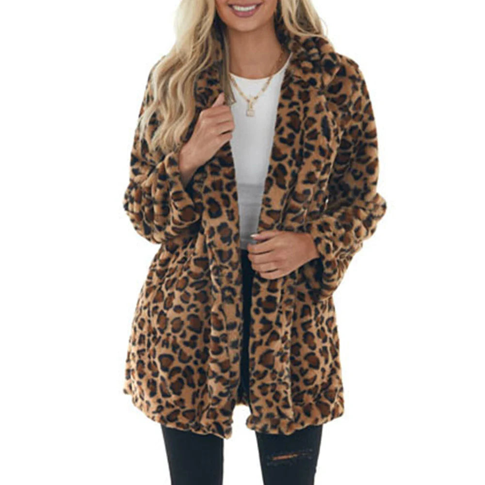 מעיל פרווה מנומר - נואר