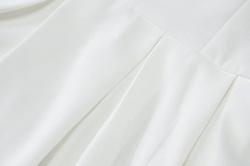 שמלת מקסי בגזרת A כתפיים חשופות גב פתוח - אל