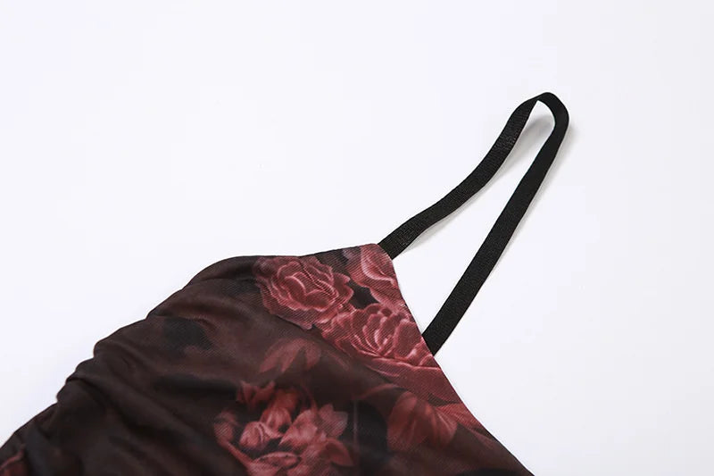 שמלת מקסי בהדפס פרחוני - אסיף