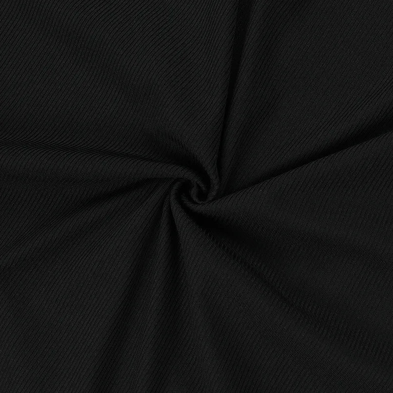 שמלת מידי סרוגה שרוול אחד בעיטור קשירת מעטפת - תהילה