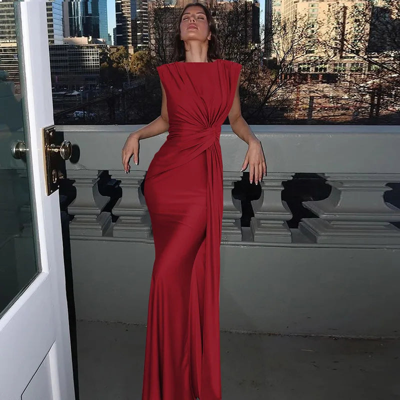 שמלת מקסי כיווצים - ורונה