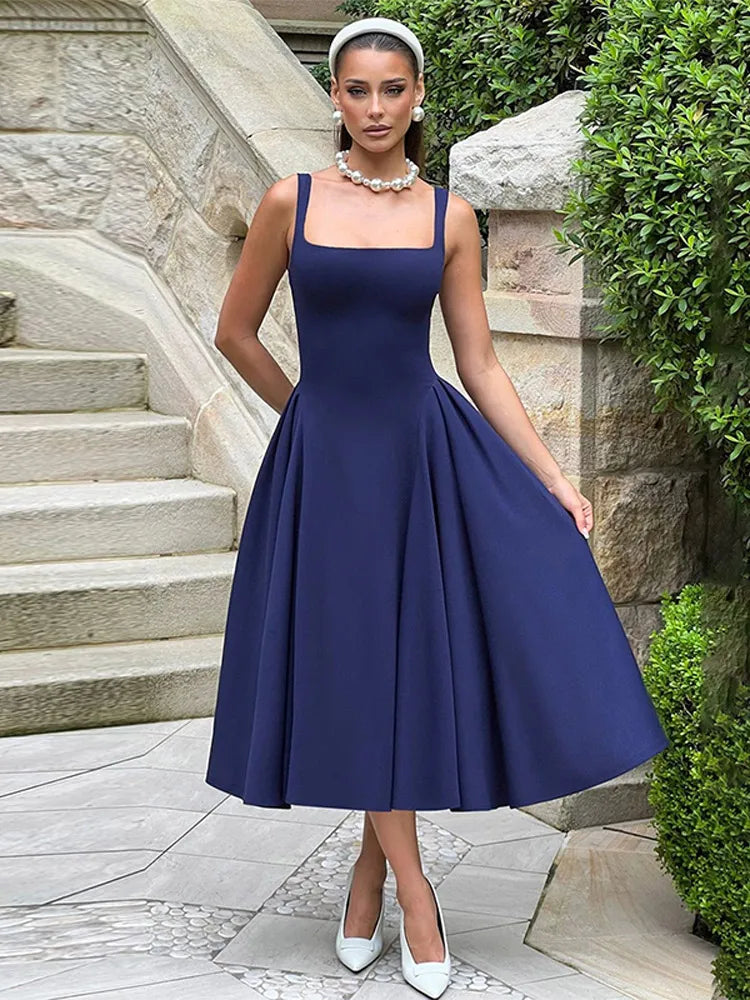 שמלת מידי אלגנטית בגזרת A - סער