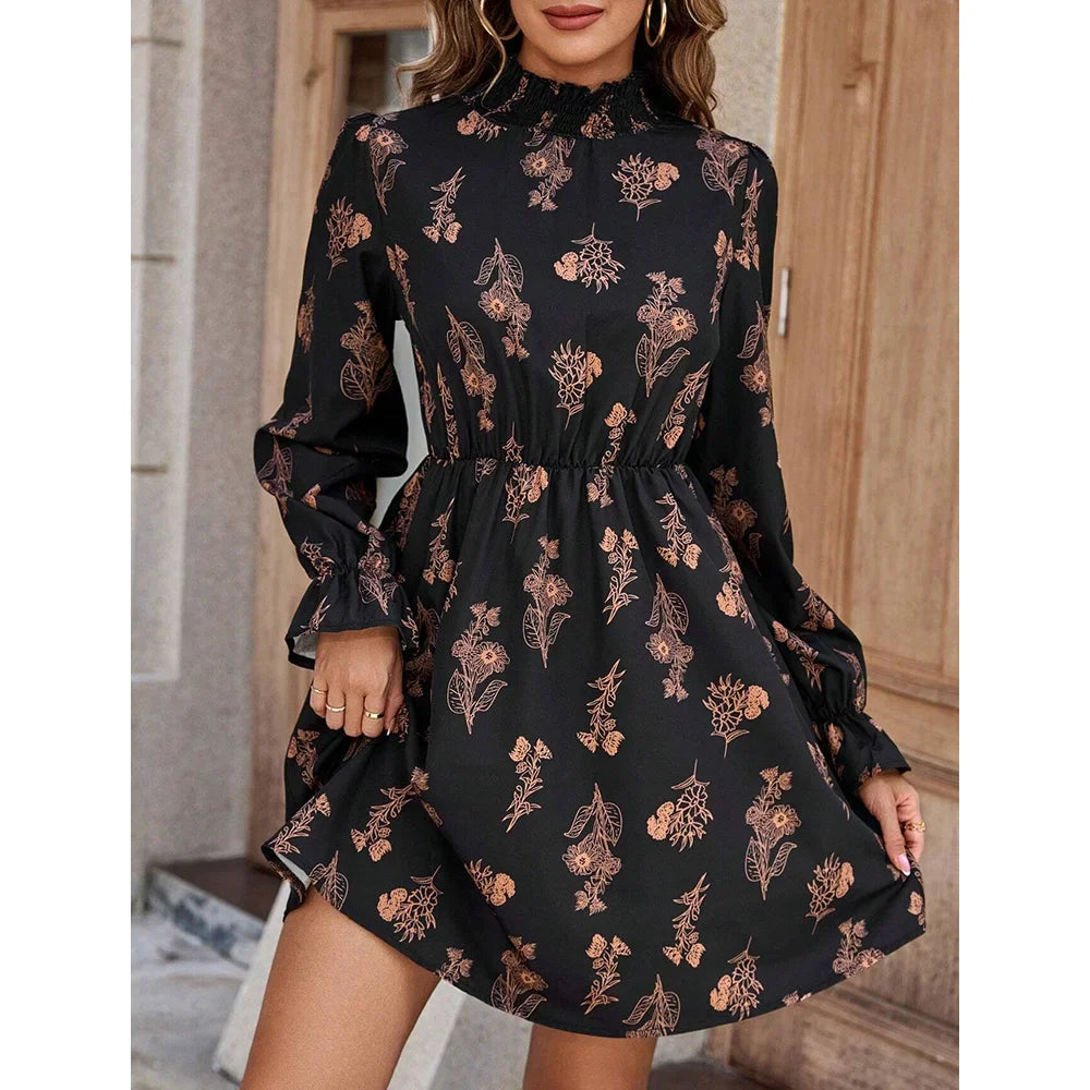 שמלת מיני גולף בעיטור הדפס פרחוני - Kimora