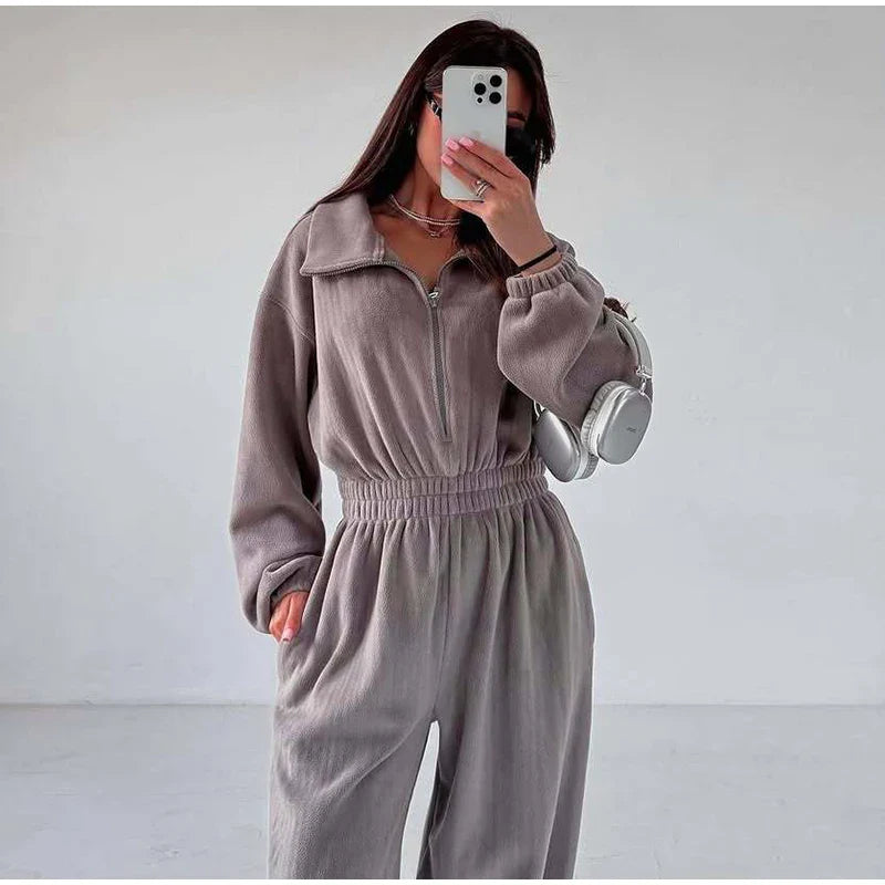 סרבל חורפי רוכסן קדמי - Frances