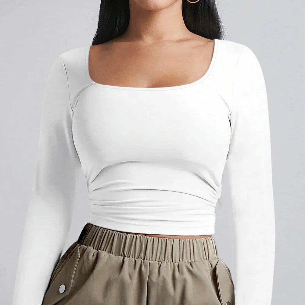 חולצת בייסיק בד מחטב - נלי