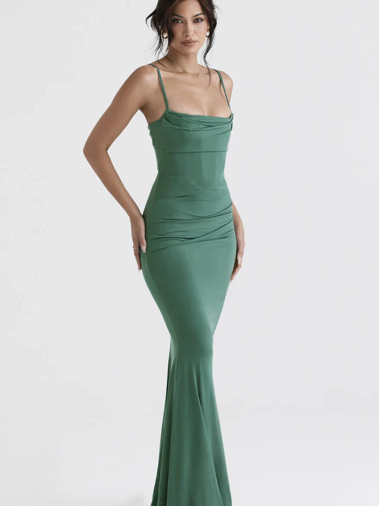 שמלת ערב מקסי אלגנטית בגזרת בת ים - דיאנה