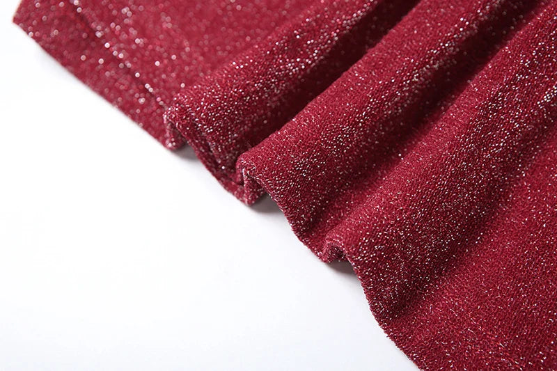 שמלת מקסי נצנצים בעיצוב שסע עמוק - Harlow