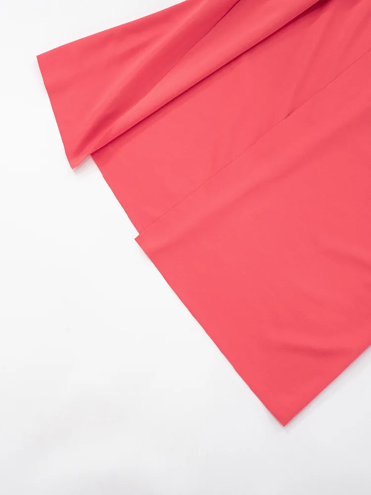 שמלת מקסי כתפיים חשופות בעיטור שסע - לאנה