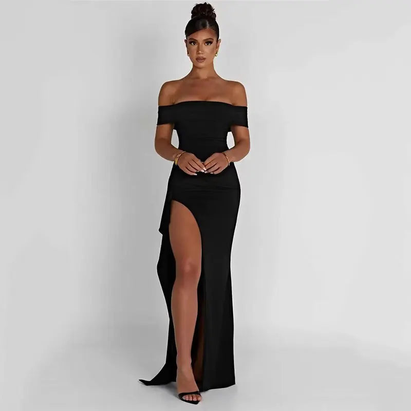 שמלת מקסי כתפיים חשופות - ג'ודי