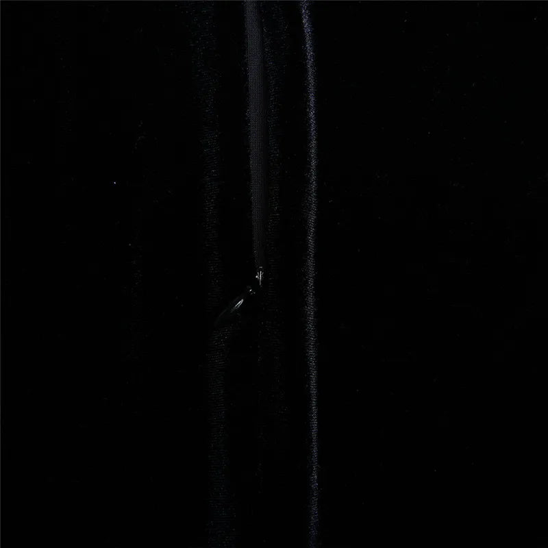 שמלת מיני קטיפה בעיצוב רשת - TESA