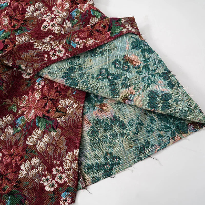 שמלת מיני סטרפלס בסגנון וינטג' בעיצוב רקמת פרחים - יולנדה