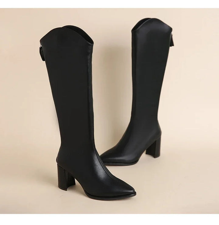 High leatherette boots - WIN
