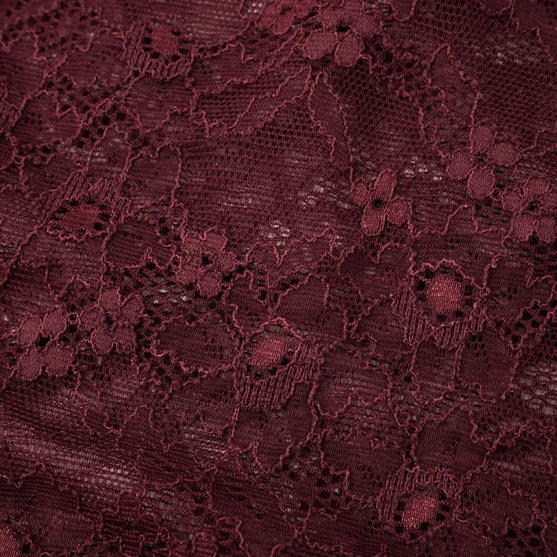 שמלת מקסי אלגנטית בעיצוב תחרה קשירה בכתפיות - Indigo