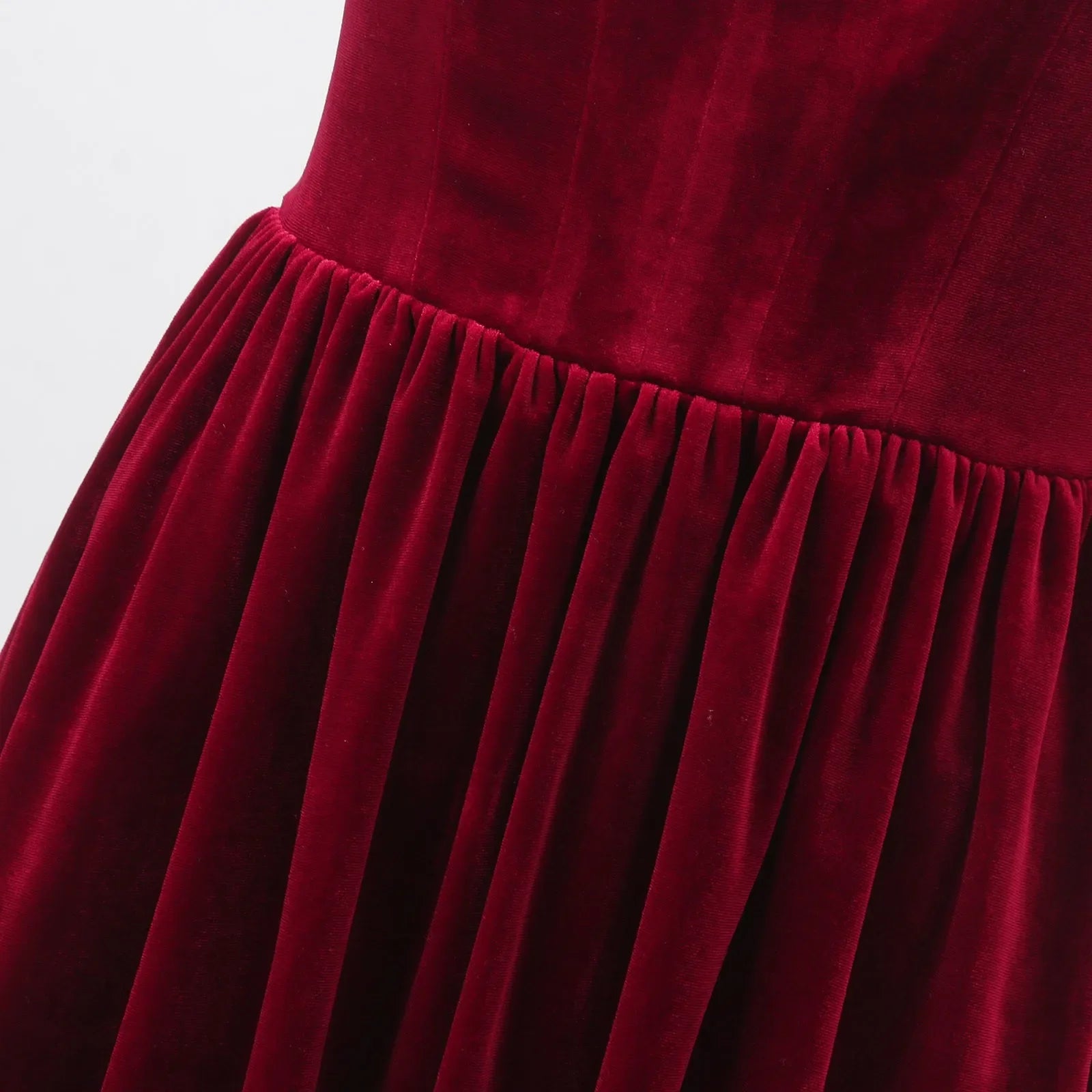 שמלת מיני קטיפה בעיצוב יוקרתי - נלי