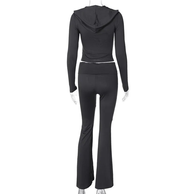 חליפת שני חלקים בד מחטב  - Ayla