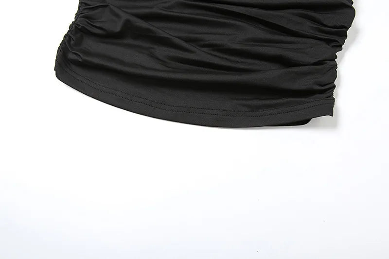 סט שני חלקים טופ וחצאית מקסי בעיצוב שסע בעיטור אבזמי פרח - מלינה