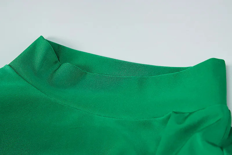 שמלת מקסי צמודה בד מחטב - Cali