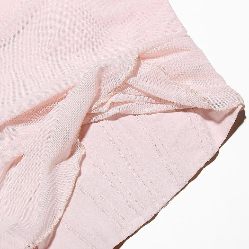 מחוך סטרפלס שיפון - אגם