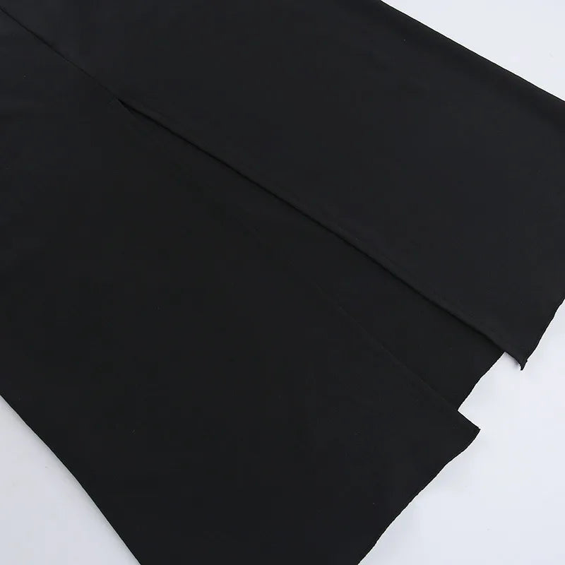 שמלת ערב מקסי בעיטור חיתוכים כיווצים וקשירות - אריקה