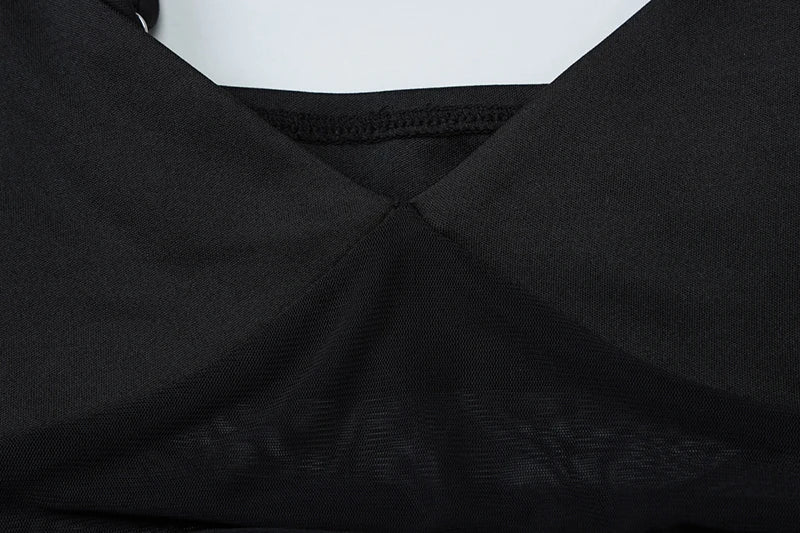 שמלת מקסי בעיצוב רשת - Emery