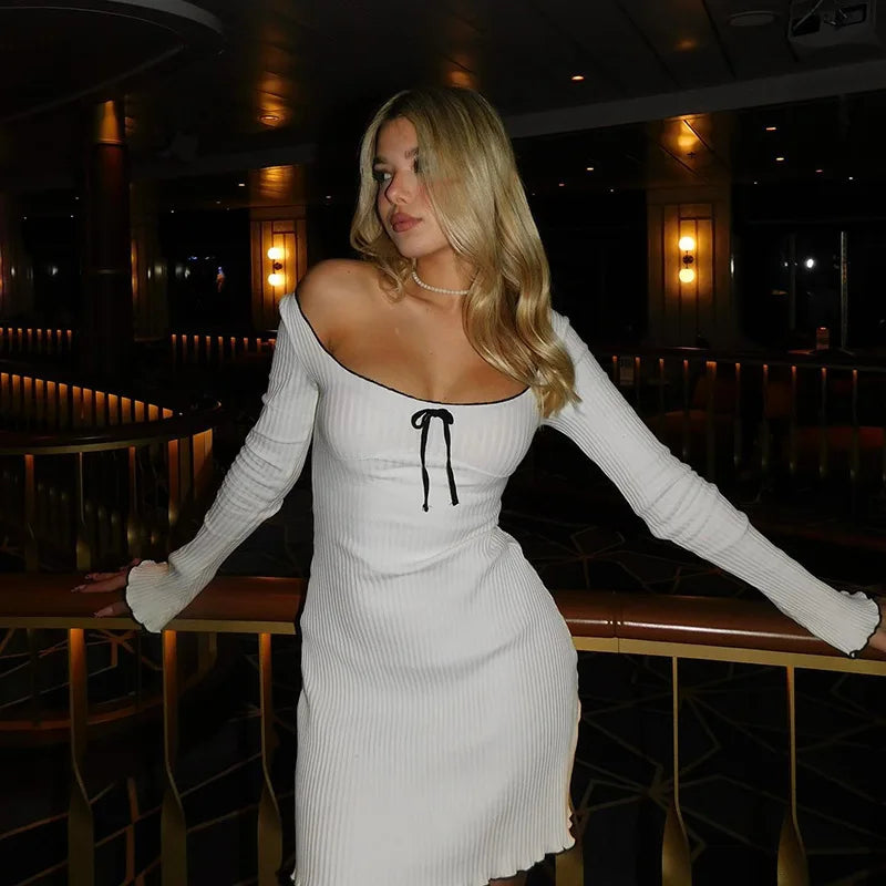 שמלת מיני סרוגה - NELLY