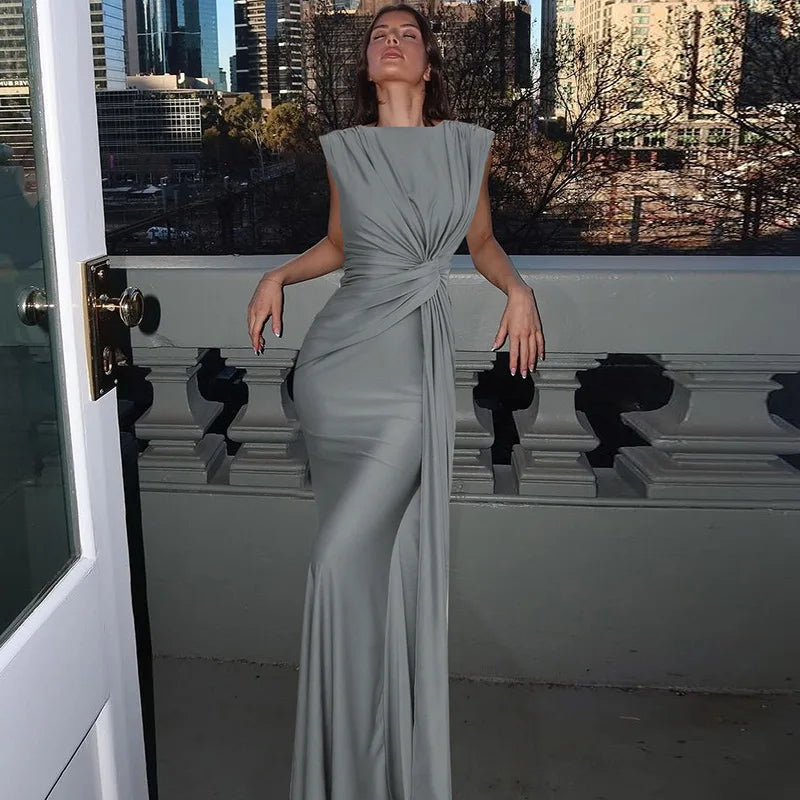 שמלת מקסי כיווצים - ורונה