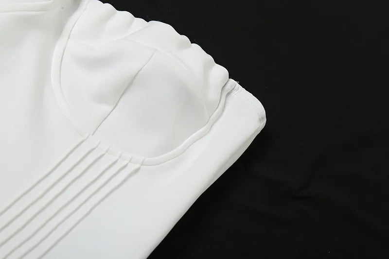 שמלת מיני סטרפלס בגזרת A - Louisa