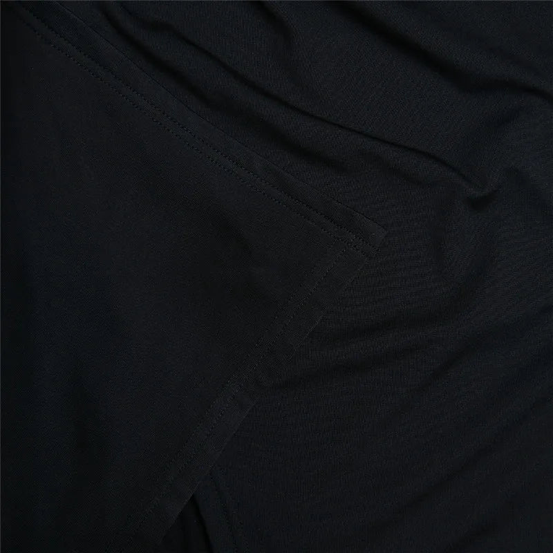 שמלת מקסי מלמלה בעיצוב שסע כתף חשופה - מלאניה