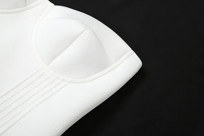 שמלת מידי סטרפלס בגזרת A בעיצוב אלגנטי - Simone