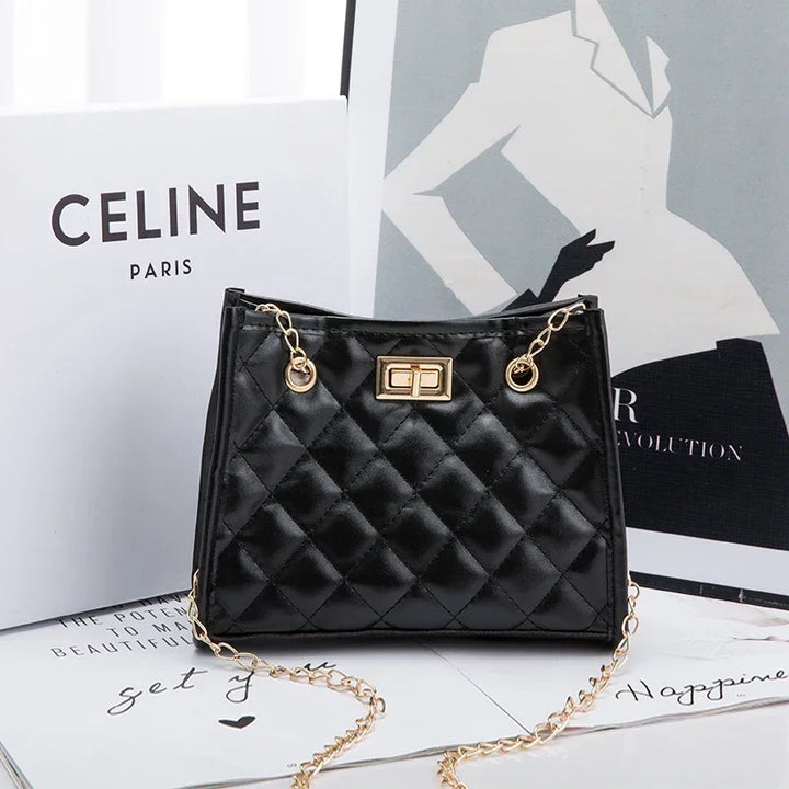 Faux leather bag with luxury design