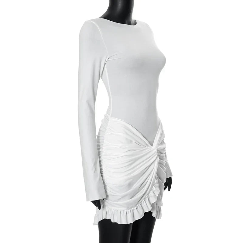 שמלת מיני כיווצים - רייצ'ל