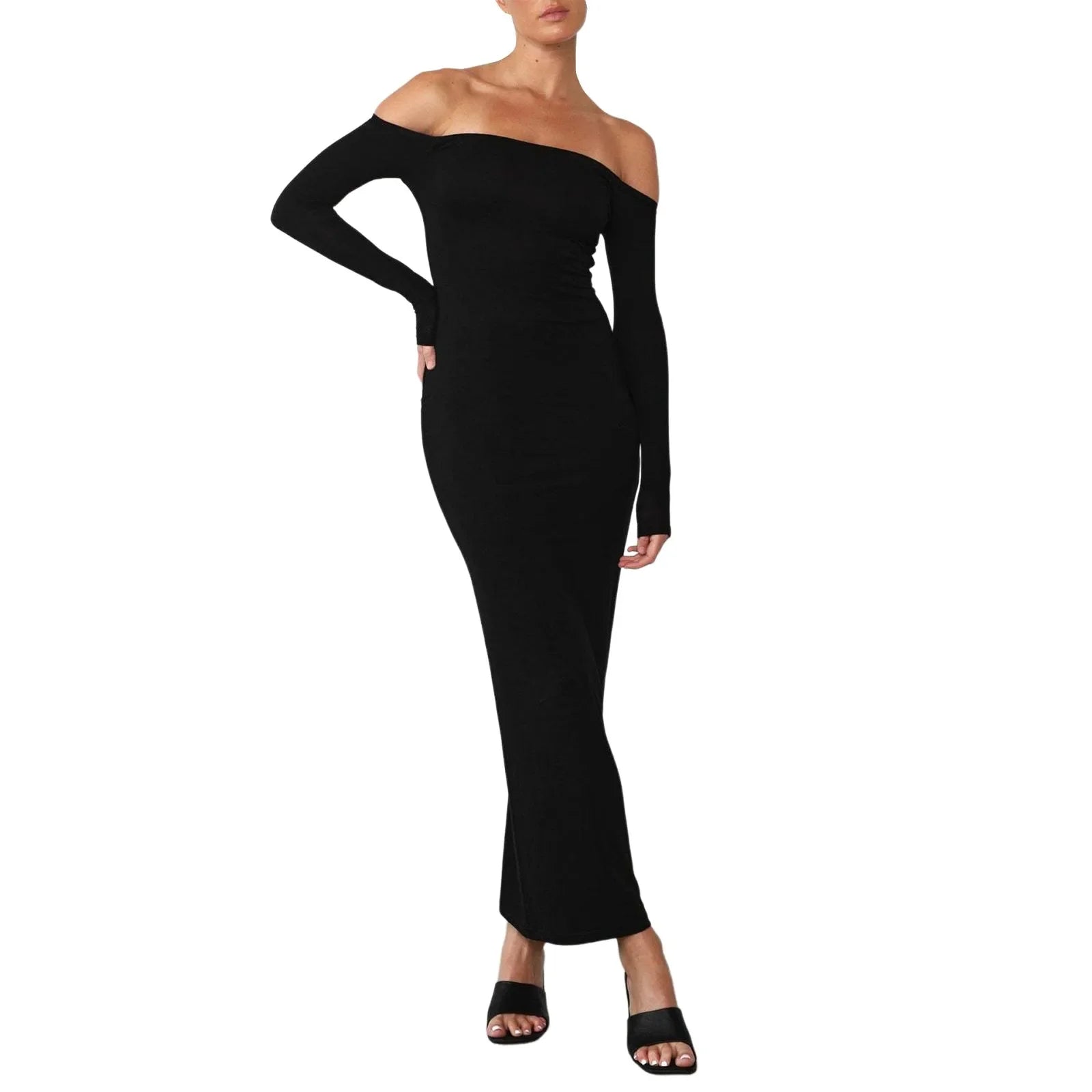 שמלת מקסי כתפיים חשופות - Sydney