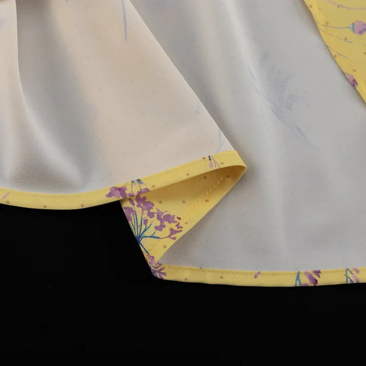 שמלת מקסי סאטן בעיטור הדפס פרחוני - Baylee